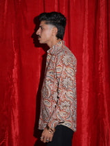 Rustic Paisley Print Premium Casual Shirt for Men | Vintage Floral Pattern Full Sleeve Shirt | Statement Fashion Shir