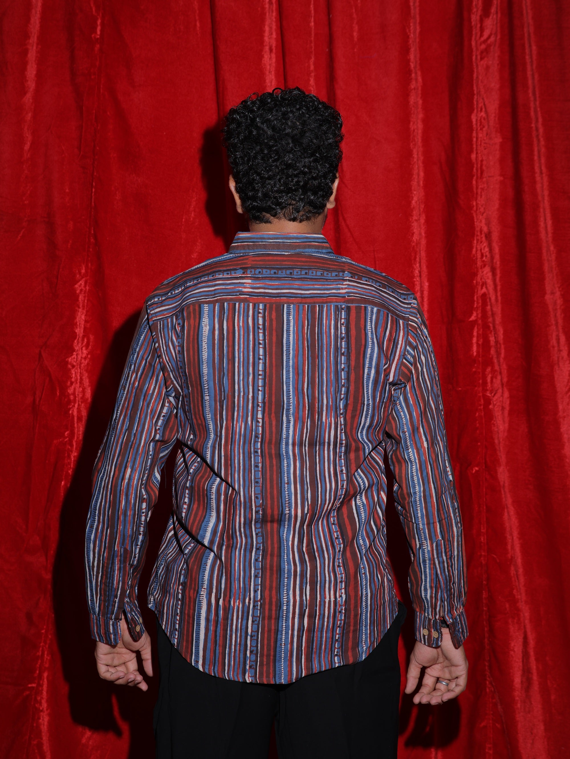 Vintage Multi Stripe Casual Shirt for Men | Retro Vertical Stripe Full Sleeve Shirt | Statement Streetwear Fashion Shirt