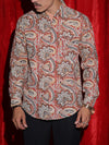 Rustic Paisley Print Premium Casual Shirt for Men | Vintage Floral Pattern Full Sleeve Shirt | Statement Fashion Shir